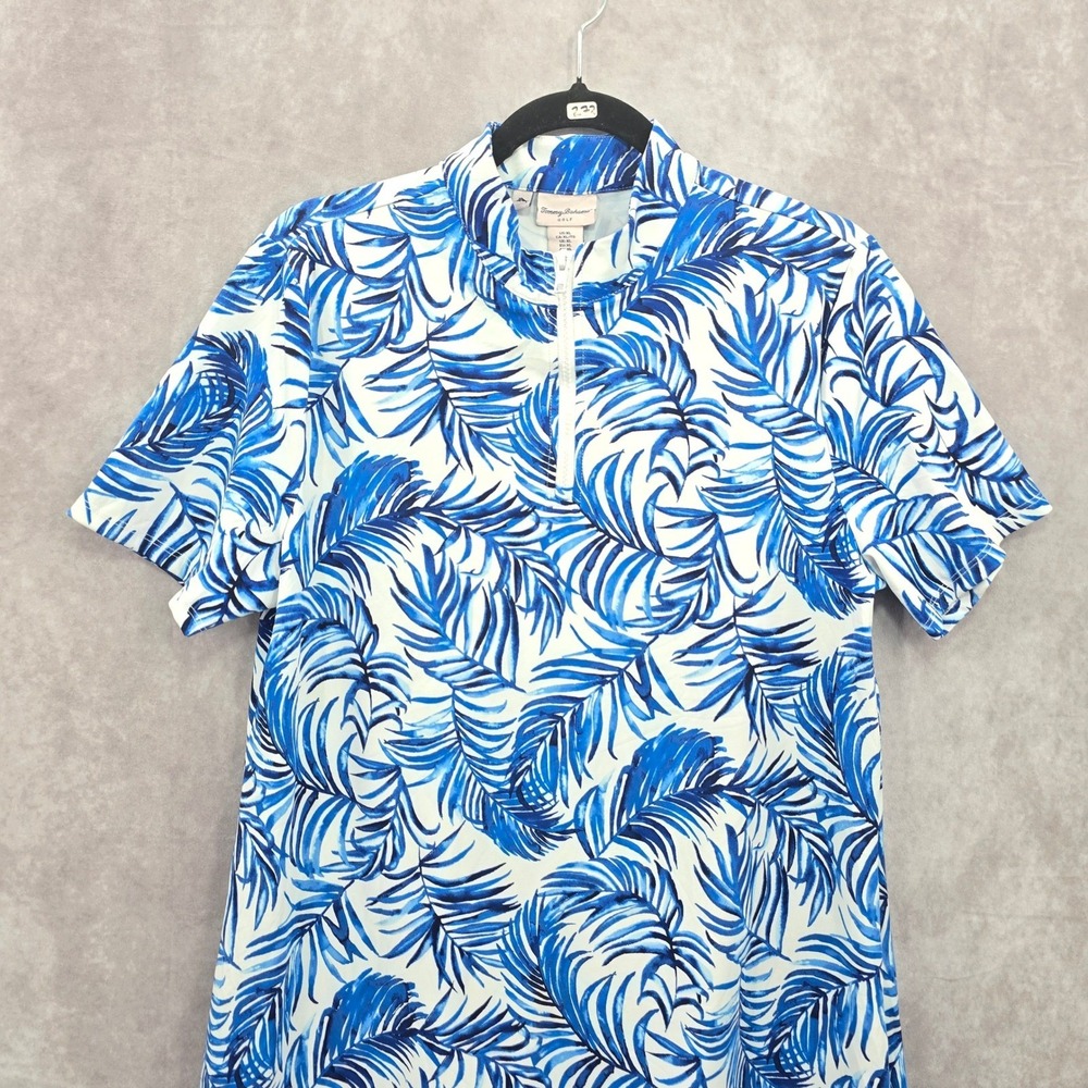 Tommy Bahama Resort Preppy Beach Golf Zip Y2K Tropical Vacation Sports Dress XL - Picture 4 of 8